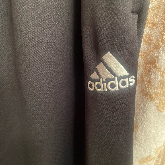 NWT Men’s Adidas AEROREADY Game and Go Tapered Pants✨Size 2XL✨Black w/white logo - Picture 2 of 7